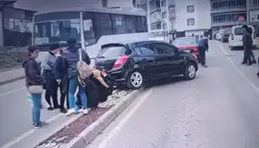 El Freni Hatasıyla Trafik Kazası!